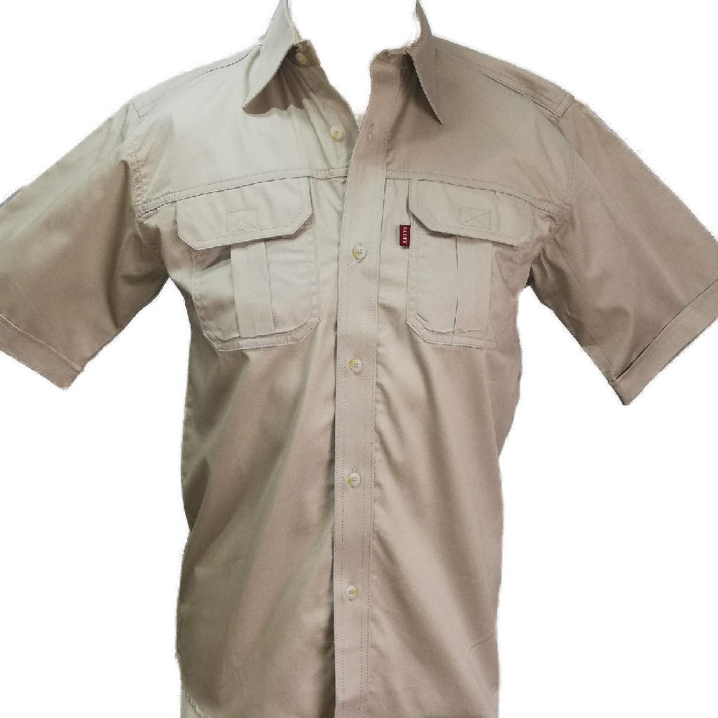 Salty Plain Bush Shirt - Stone - Kallie Khaki Online Store