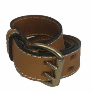 40mm Wide Leather Belt – Tan