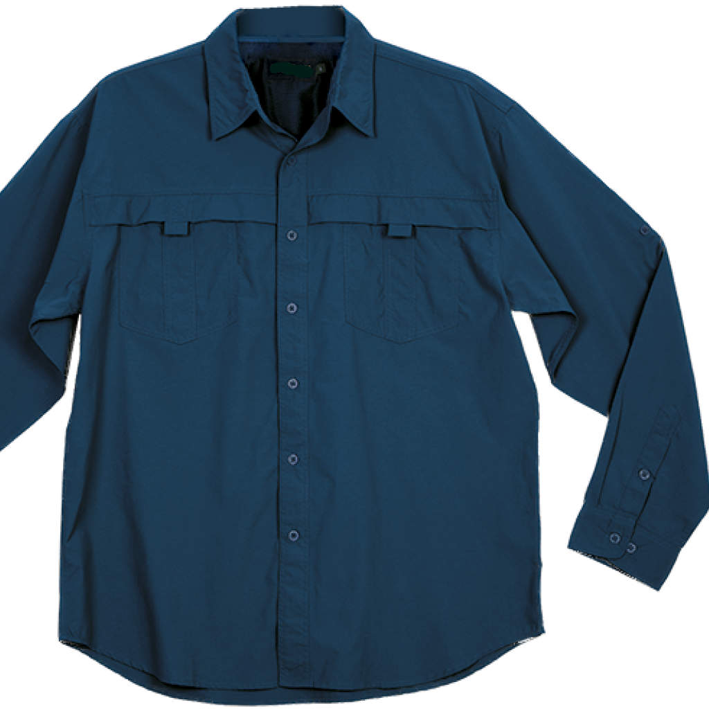 navy blue fishing shirt