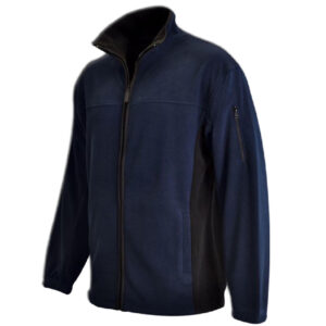 2-Tone Fleece Jacket – Navy/Black